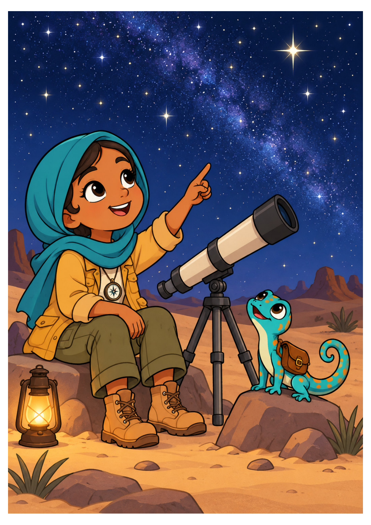 Desert Quest — Colored interior example