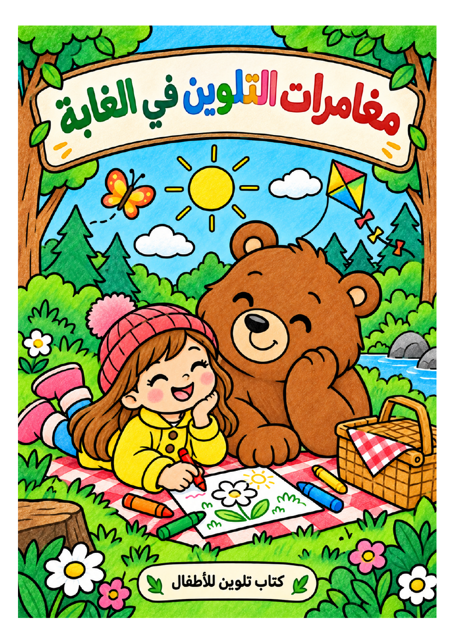 Forest Coloring Adventures — Arabic cover edition