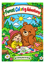 Forest Coloring Adventures — English cover edition